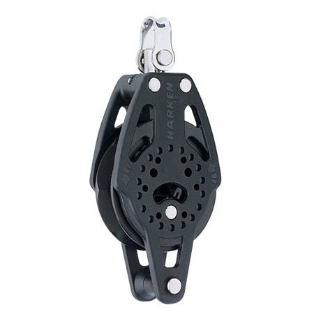 Harken 75mm Carbo Ratchet Block mit Hundsfott